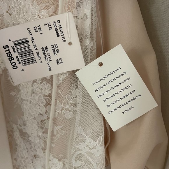 White by Vera Wang Bell Sleeve Lace Wedding Dress - Picture 5 of 5